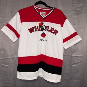 Whistler Red and White Men's Jersey New with tags size medium